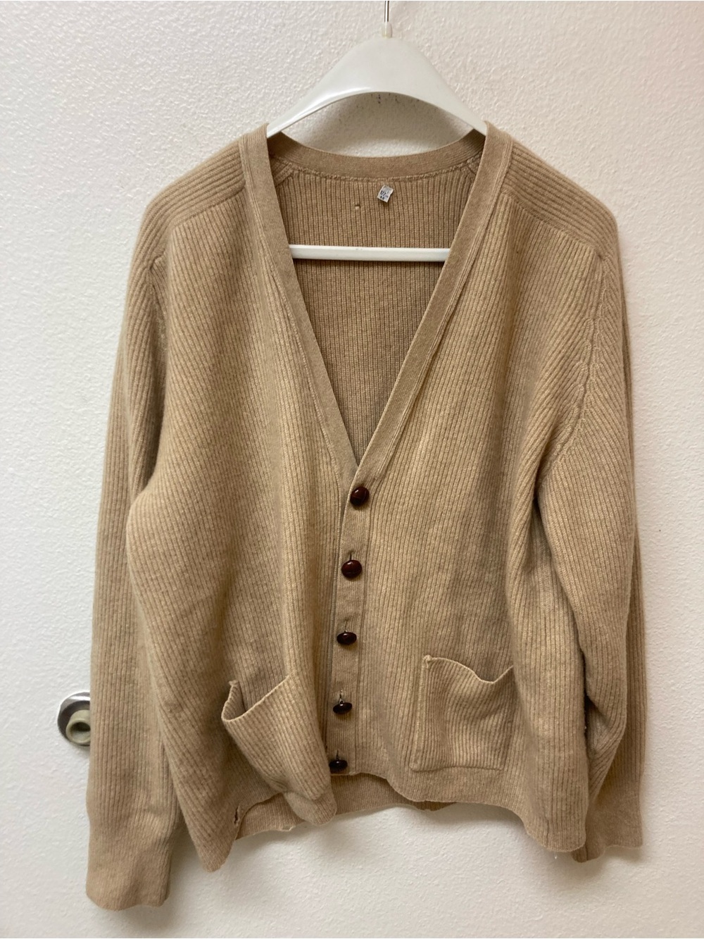 SCOTTISH Men’s 💯 Cashmere Cardigan Scholarly Professional Classic Size 48.